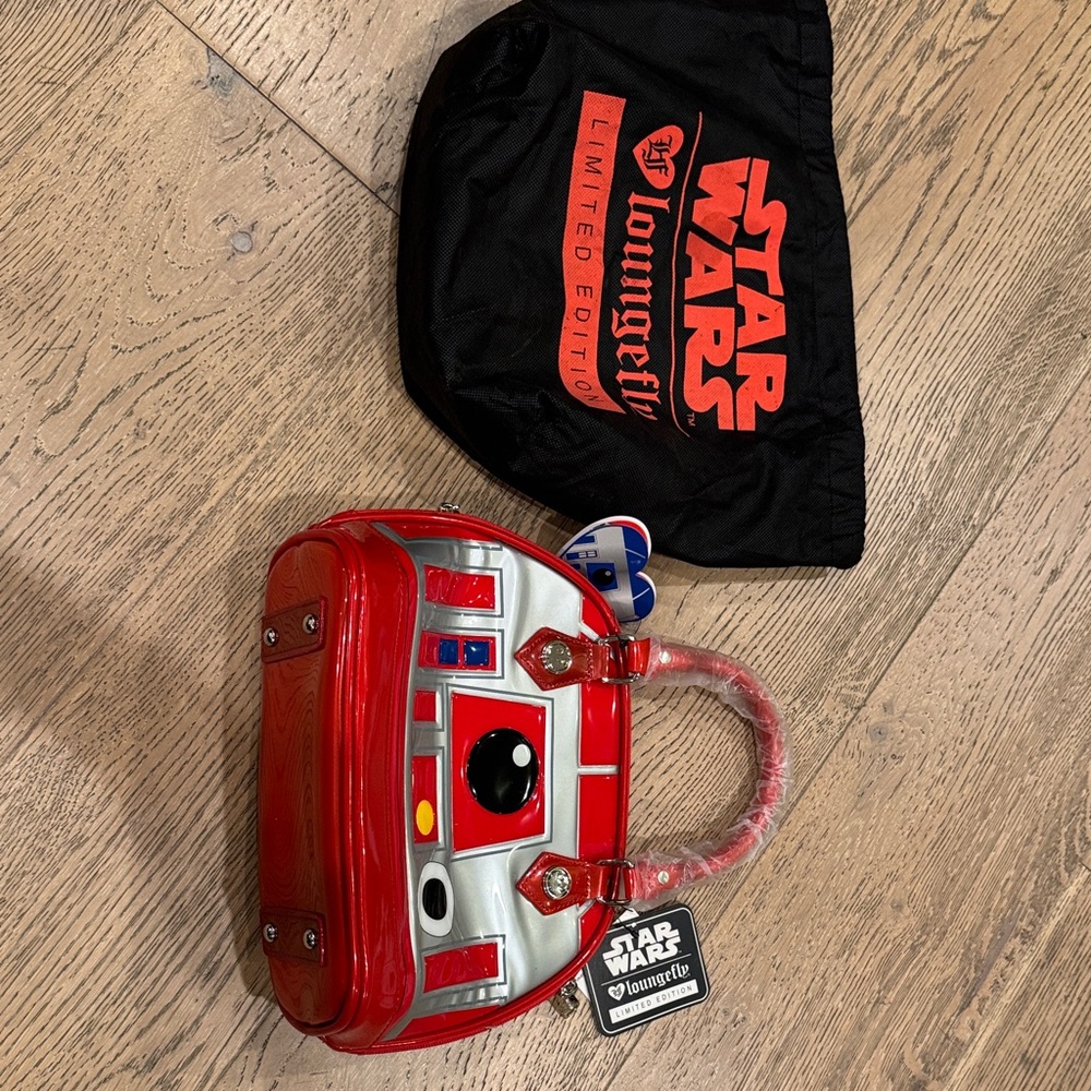 Loungefly Star Wars Red and Silver Mini Bag